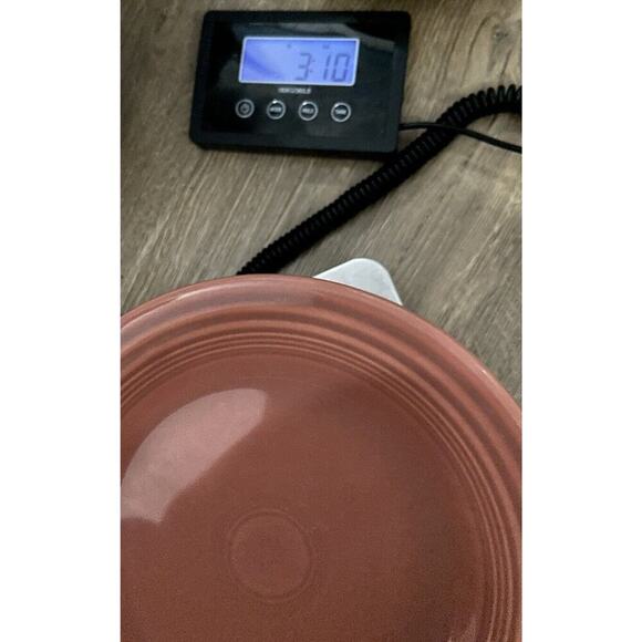 EUC (2) Fiesta 10 1/4” Rose Pink Dinner Plates FiestaWare Retired Vintage Plate - Picture 6 of 6